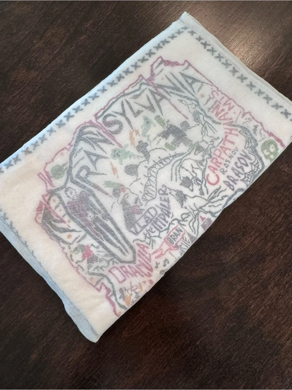 NWT Catstudio Transylvania Tea Towel - White with Multicolor Accents